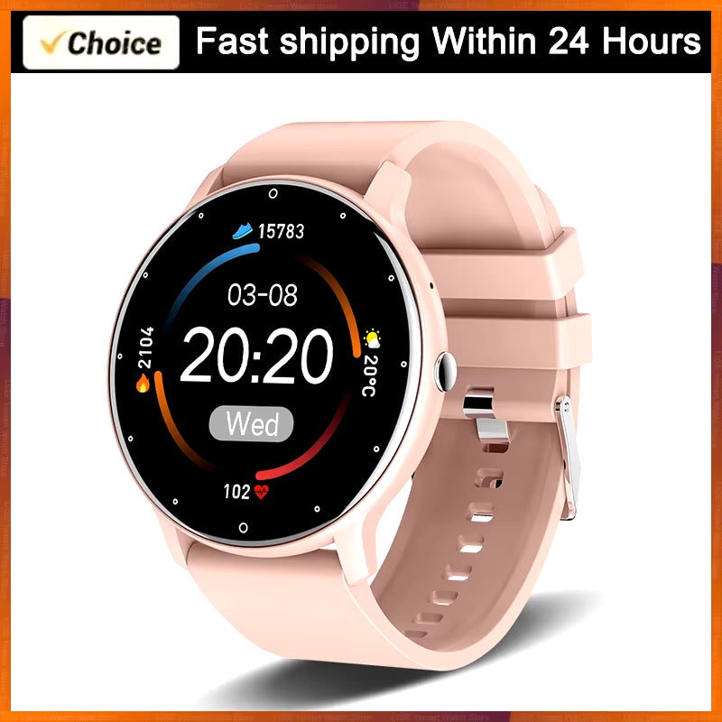 2025 Smart Watch Women Men Lady Gift Sport Fitness Watches Heart Rate Monitor Waterproof Smartwatch for Xiaomi Android IOS